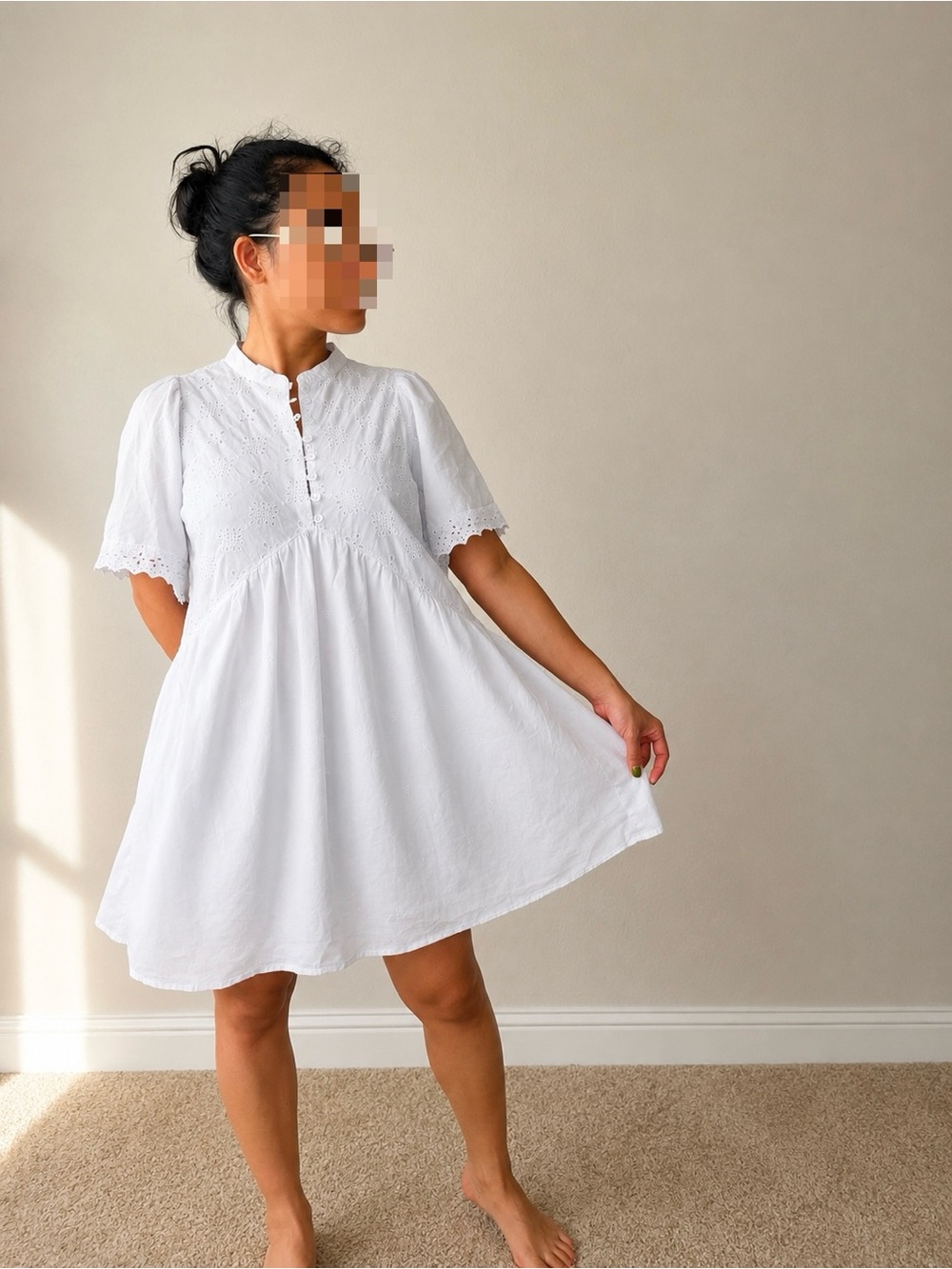 Universal Thread White Eyelet Swing Dress
